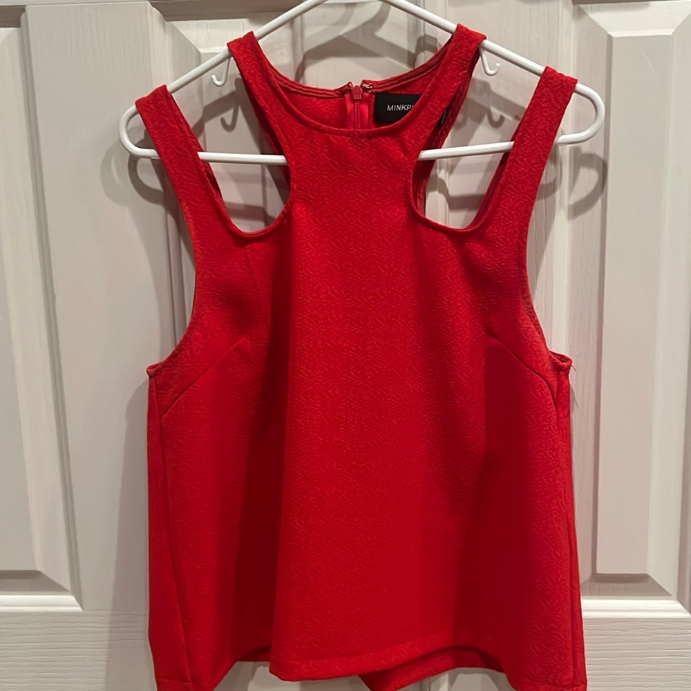 MinkPink red top